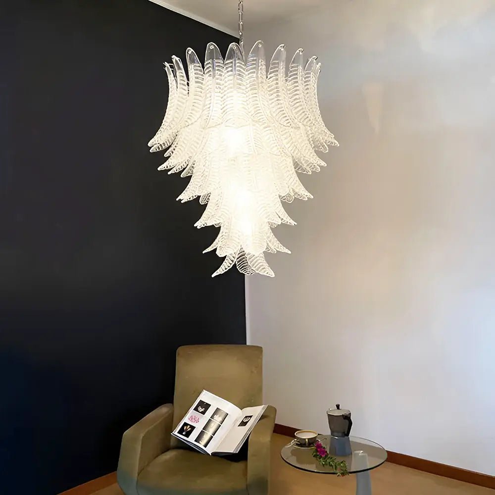 Rosalind Murano Clear Glass Chandelier