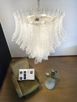 Rosalind Murano Clear Glass Chandelier