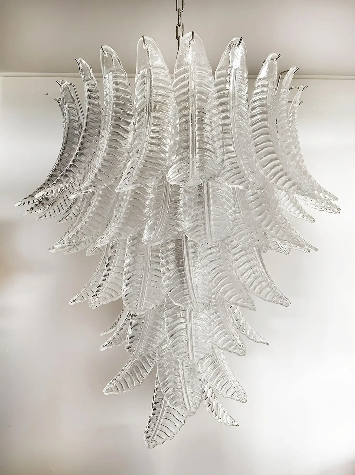 Rosalind Murano Clear Glass Chandelier