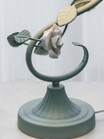 Rose Glass Gooseneck Table Lamp 12.2"