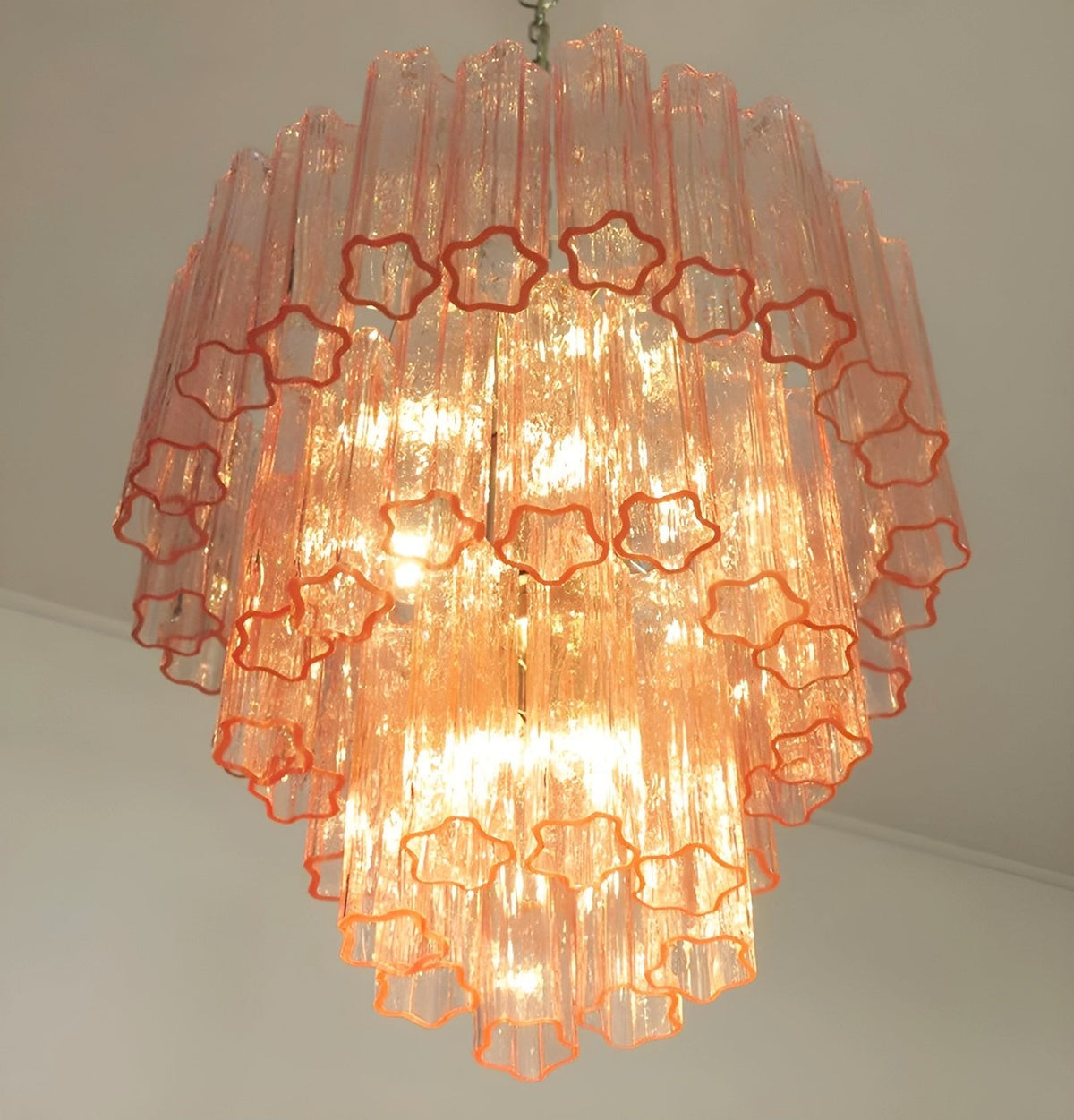 Rose Murano Glass Chandelier