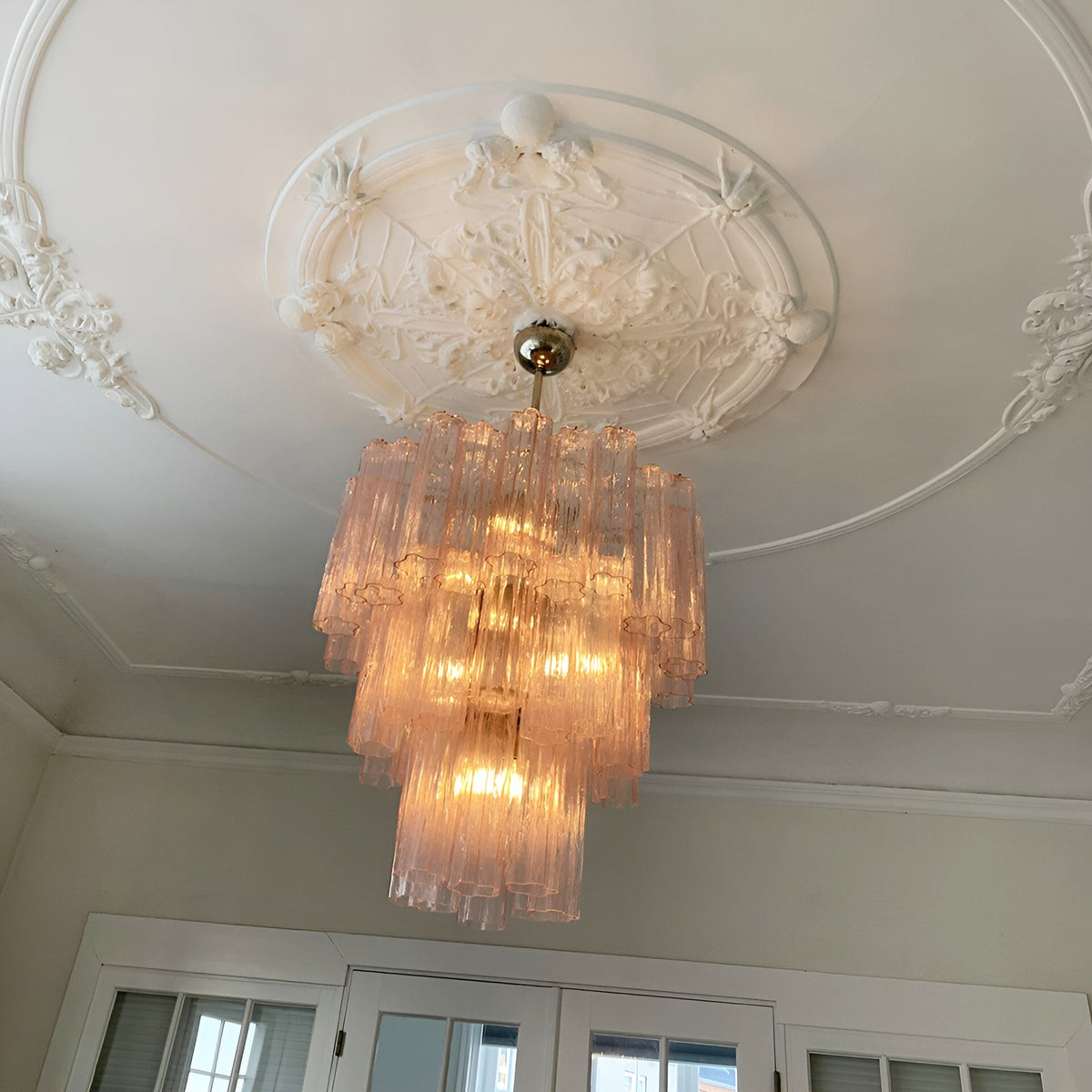 Rose Murano Glass Chandelier
