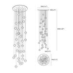 Round K9 Crystal Pendant Lamp