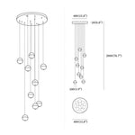 Round K9 Crystal Pendant Lamp