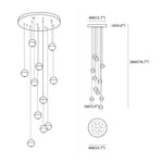 Round K9 Crystal Pendant Lamp