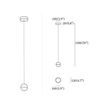 Round K9 Crystal Pendant Lamp