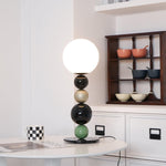 Round Balls Stacking Table Lamp 7.9"