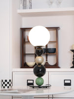 Round Balls Stacking Table Lamp 7.9"