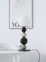 Round Balls Stacking Table Lamp 7.9"