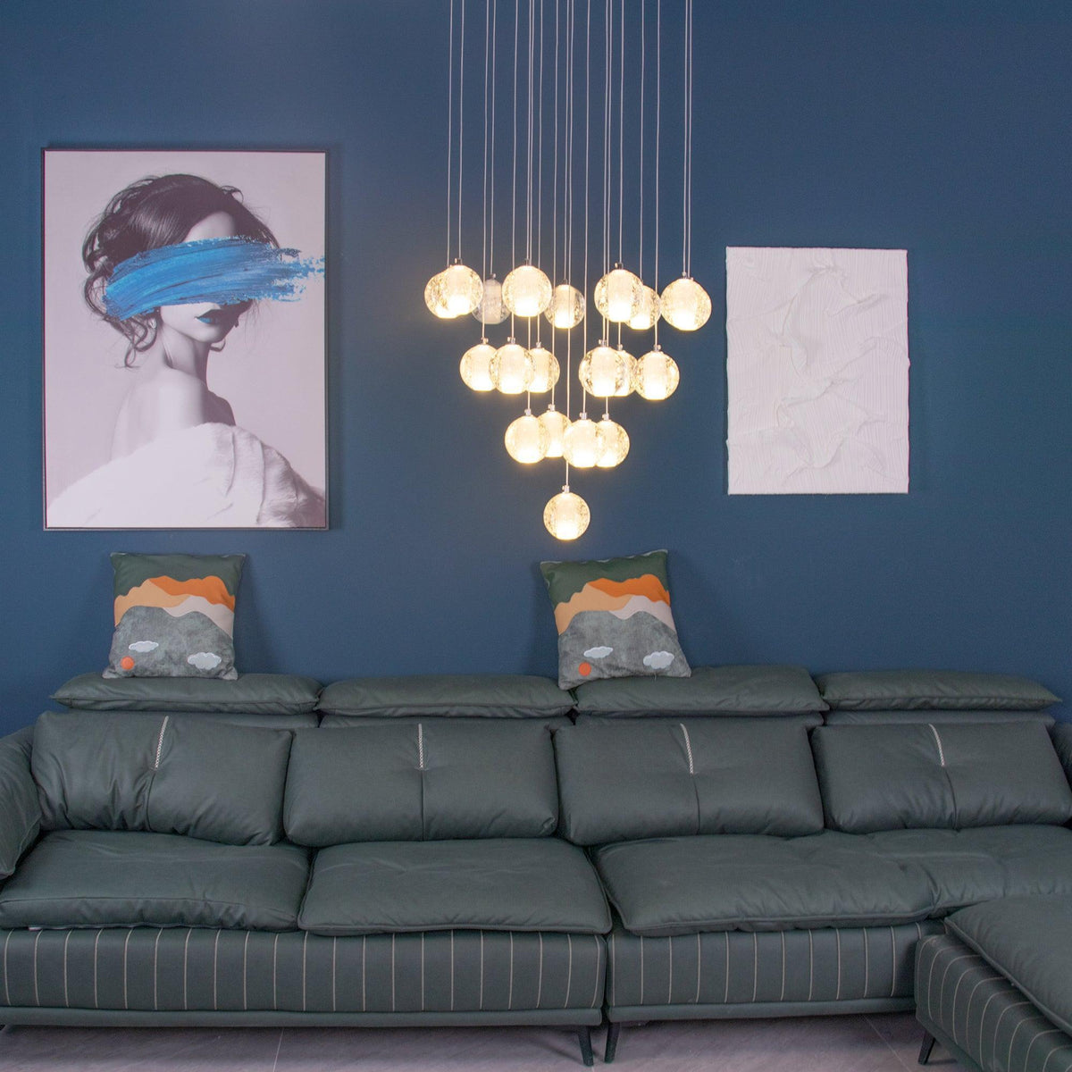 Round K9 Crystal Pendant Lamp