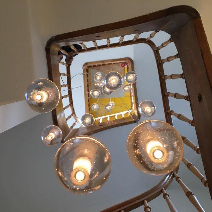 Round K9 Crystal Pendant Lamp