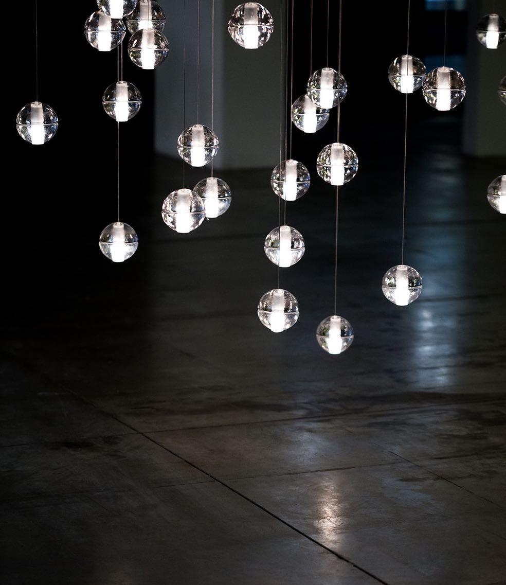 Round K9 Crystal Pendant Lamp