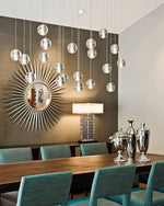 Round K9 Crystal Pendant Lamp