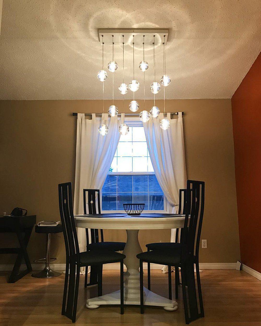 Round K9 Crystal Pendant Lamp