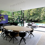 Round K9 Crystal Pendant Lamp