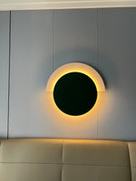 Rounded Abstract Art Sconce