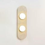 Rounded Travertine Wall Sconce