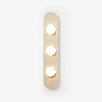 Rounded Travertine Wall Sconce