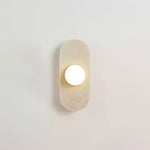 Rounded Travertine Wall Sconce
