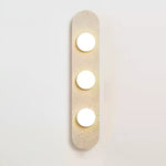 Rounded Travertine Wall Sconce