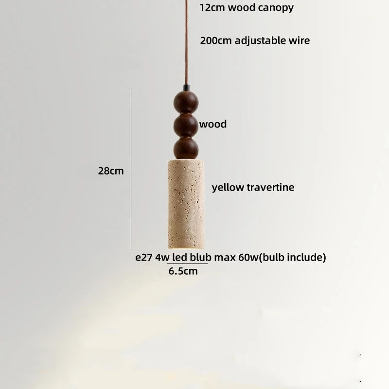 Afralia™ Wood LED Pendant Lights for Bar Restaurant Dining Room Decor