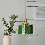 Clear Glass LED Pendant Light for Reading Living Dining Room