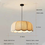 Nordic Linen Shade E27 LED Pendant Light for Dining Room & Bar