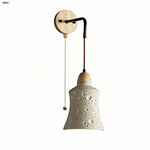 Cement LED Wall Lamp Sconce Modern Pull Chain Switch Stair Light
