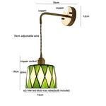 Tiffany Glass Wall Sconce LED Light for Modern Decor