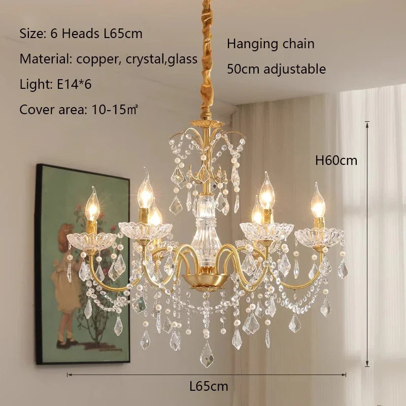 Crystal Chandeliers Light for Living Room and Dining Room