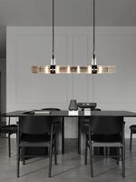 Stainless Steel Glass Ceiling Chandelier for Dining Table Elegant Home Decor