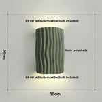 Double LED Wall Lamp Sconce Modern Resin Bathroom Mirror Light