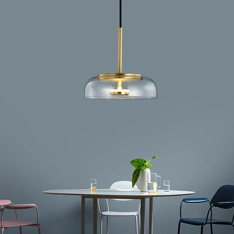 Glass Pendant Lamp Ceiling Hanging Light - Danish Designer Stylish Suspension