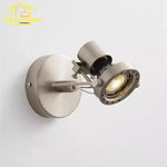 LED Industrial Bedroom Wall Lamp Black/Nickel Mounted Studio Cafe Background