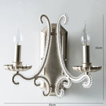 Crystal LED Chandelier: French Living Room Retro E14 Pendant Light for Home Decor