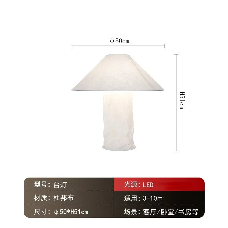 Minimalist LED Tyvek Floor Lamp for Bedroom & Living Room