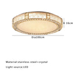 Crystal Glass Luxury Ceiling Chandelier - Gold LED Home Decor