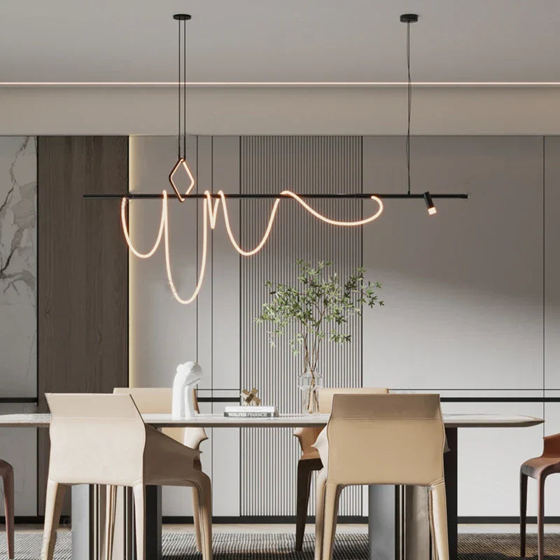 LED Chandelier Lighting for Modern Home Decor - Designer Lustre Hanging Lamps