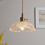 Clear Glass LED Pendant Bar Kitchen Nordic Copper Dining Room Suspension