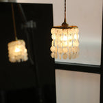 Shell LED Pendant Light - Modern Nordic Copper Hanging Lamp