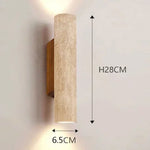 Travertine Natural Stone Wall Sconce Light with E27 Bulb