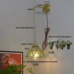 Glass Brass LED Wall Sconce Vintage Vanity Light Wandlamp
