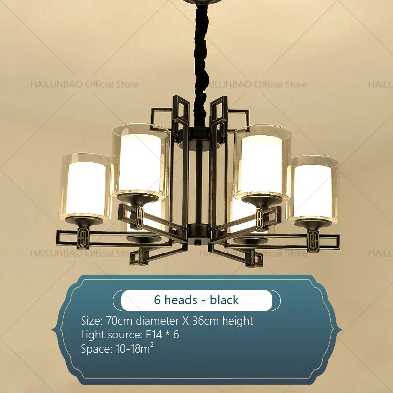 Zen Copper Chandelier for Living Room, Dining Room, Hotel, Restaurant