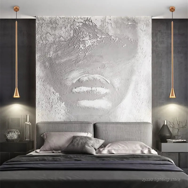 Nordic Minimalist Horn Pendant Light for Living Room and Bedroom