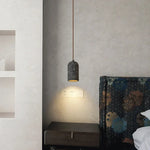 Afralia™ Terrazzo LED Pendant Light - Modern Wabi Sabi Interior Lighting for Living Room