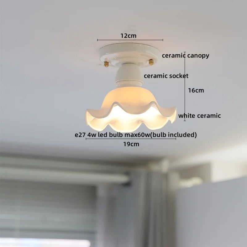 Ceramic LED Ceiling Light for Modern Home Decor & Lighting