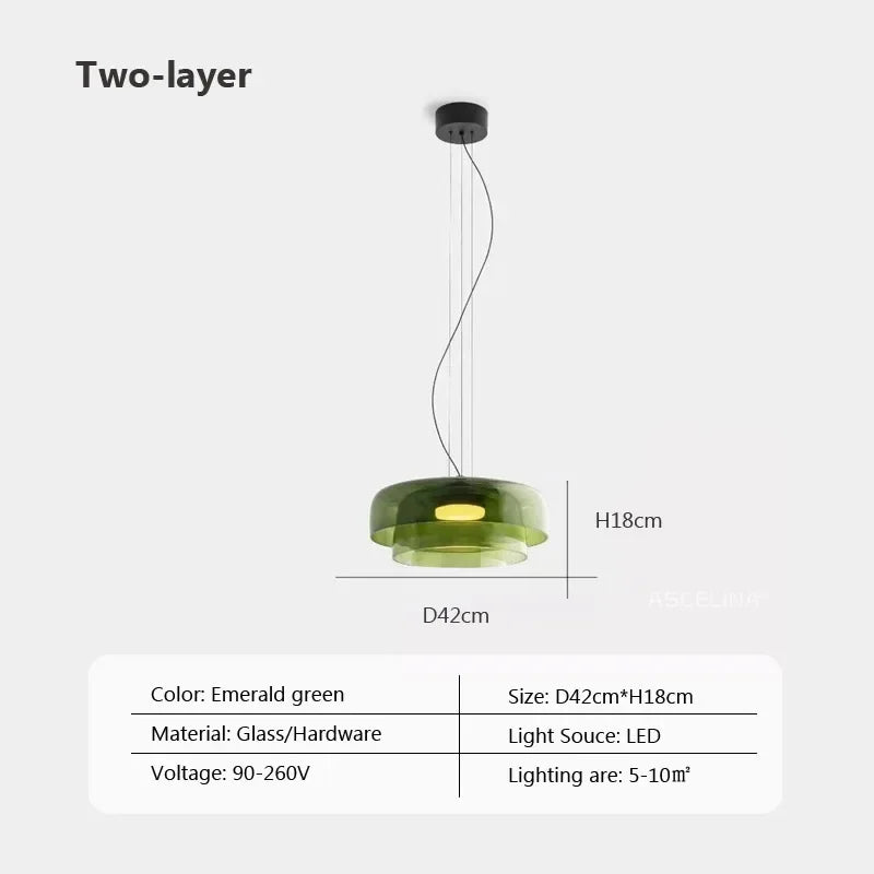 Nordic Glass LED Pendant Lights for Home Decor and Lighting