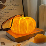 Pumpkin Table Lamp | Rechargeable & Portable | Modern Style, Bedroom Study Atmosphere