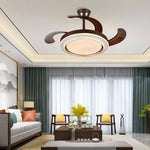 Copper Ceiling Fan Lights Remote Control 36/42inch Gold Fan Lamps