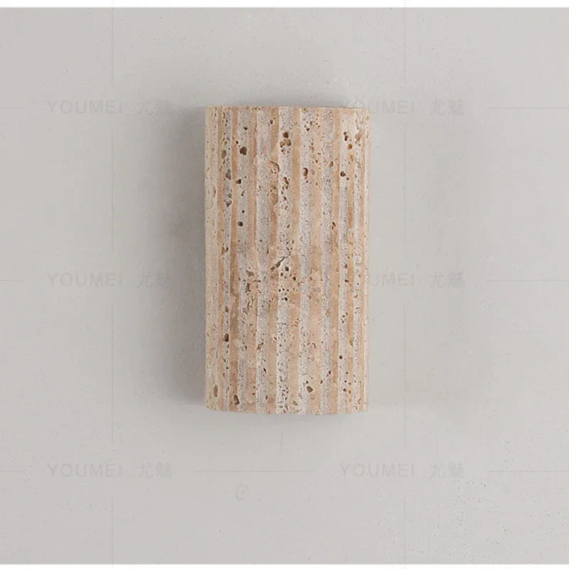 Yellow Travertine LED Wall Light Room Decoration Living Dining LED Wall Lamp